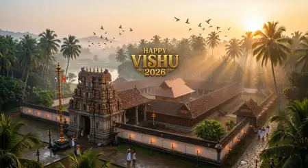 Happy Vishu 2026 Wishes Cinematic Background Images - Free Happy Vishu 2026 Wishes Download