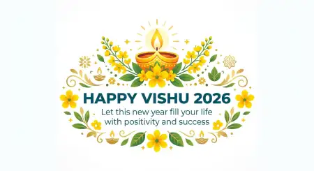 Happy Vishu 2026 Wishes Facebook Post Ideas - Free Happy Vishu 2026 Wishes Download