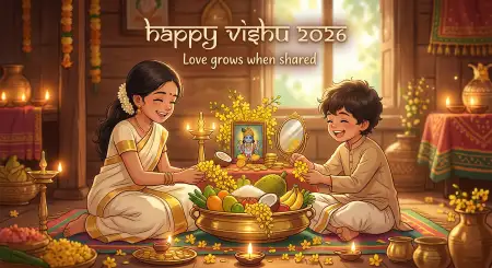 Happy Vishu 2026 Wishes For Loved Ones - Free Happy Vishu 2026 Wishes Download