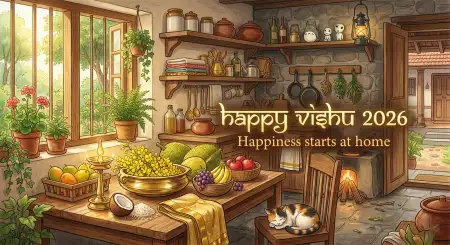 Happy Vishu 2026 Wishes Hd Images For Facebook Cover Photo - Free Happy Vishu 2026 Wishes Download