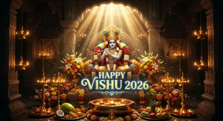 Happy Vishu 2026 Wishes Hd Wallpaper Download - Free Happy Vishu 2026 Wishes Download