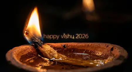 Happy Vishu 2026 Wishes Oil Lamp Diya Images Hd - Free Happy Vishu 2026 Wishes Download