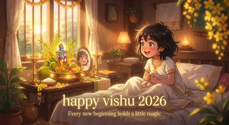 Happy Vishu 2026 Wishes Realistic Image Prompts - Free Happy Vishu 2026 Wishes Download