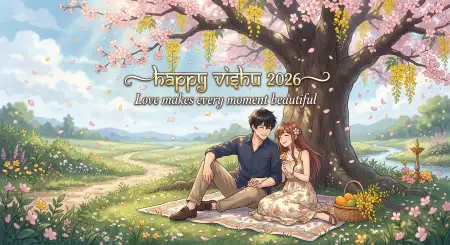 Happy Vishu 2026 Wishes Romantic Messages - Free Happy Vishu 2026 Wishes Download