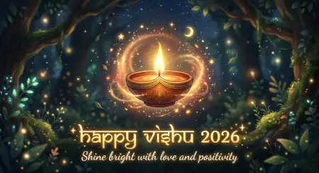 Happy Vishu 2026 Wishes Whatsapp Dp Images With Name Edit Option - Free Happy Vishu 2026 Wishes Download