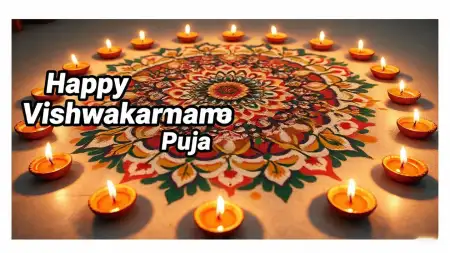 Free Happy Vishwakarma Puja Digital Invitation Background Download