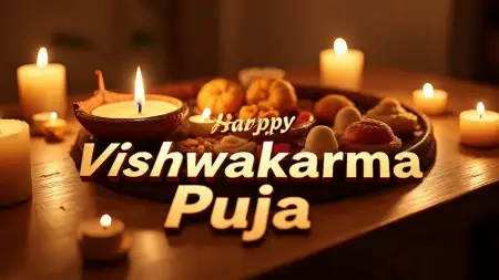 Happy Vishwakarma Puja HD Photo Editing Background - Free Background Download