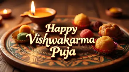 Free Happy Vishwakarma Puja Slogans In English Background Download