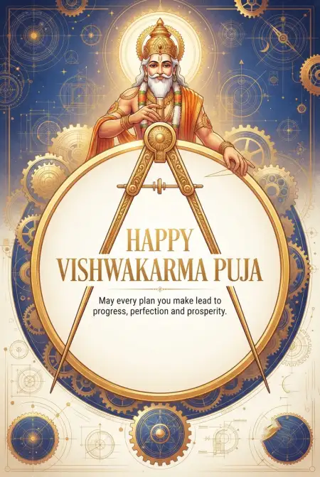 happy vishwakarma puja whatsapp status 2026 - Happy Durga Puja