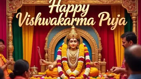 Free Happy Vishwakarma Puja WhatsApp Stickers Background Download