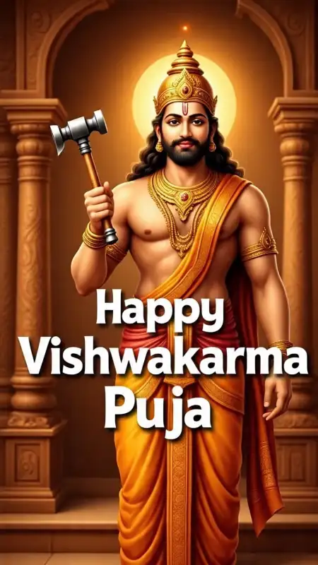 Happy Vishwakarma Puja Wishes For Factory Workers - Free Happy Vishwakarma Puja Wishes Download
