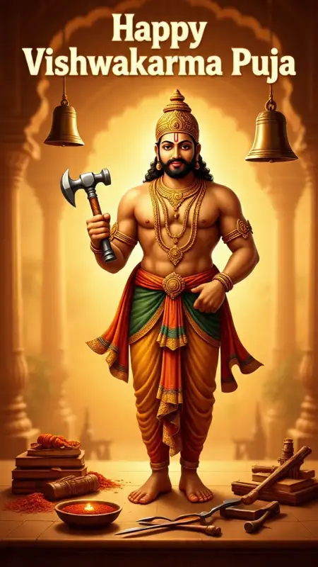 Happy Vishwakarma Puja Wishes In Hindi - Free Happy Vishwakarma Puja Wishes Download