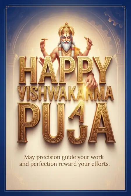 happy vishwakarma puja wishes poster 2026 2 - Wishes