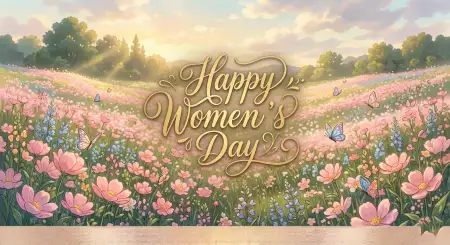 Happy Womens Day Wishes Photo Background Design - Free Happy Womens Day Wishes Download