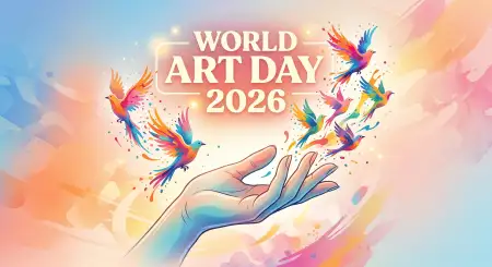 Happy World Art Day 2026 Wishes - Free World Art Day 2026 Wishes Download