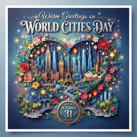 happy world cities day 2026 digital greeting design