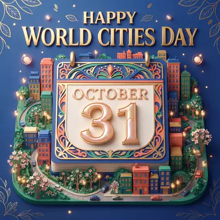happy world cities day 2026 sustainable city design - World Cities Day 2026
