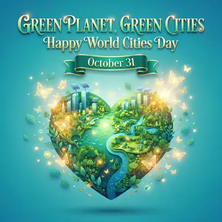 happy world cities day 2026 urban nature harmony - World Cities Day 2026