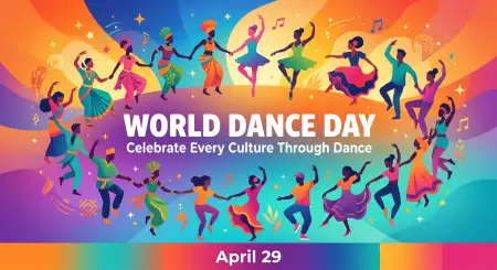 Happy World Dance Day Transparent Background Png - Free World Dance Day 2026 Download