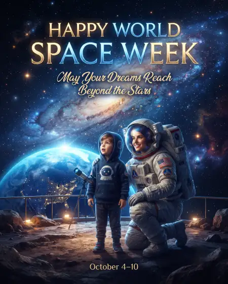 happy world space week wishes - World Space Week 2026