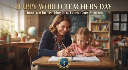 happy world teachers day october 5 greetings - World Teachers Day 2026