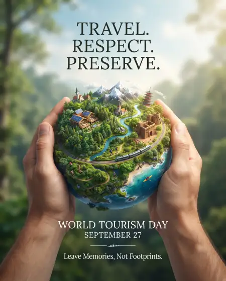happy world tourism day poster 2026 - World Ozone Day 2026 Presentation Topics