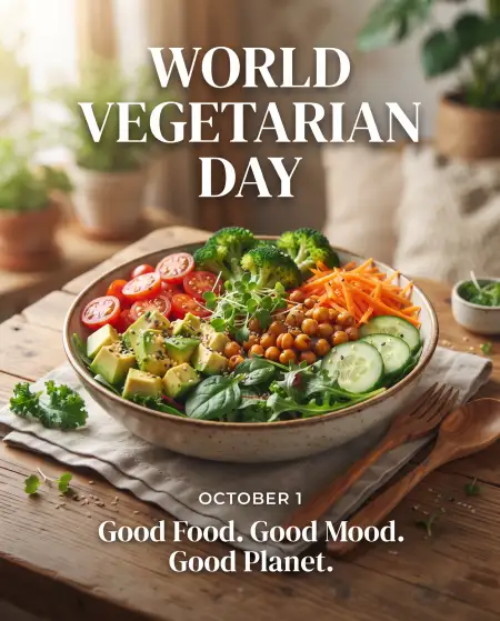 happy world vegetarian day 2026 png - World Vegetarian Day 2026
