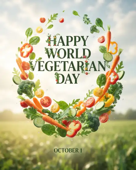 happy world vegetarian day 2026 quotes design