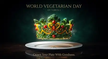 happy world vegetarian day 2026 wishes design