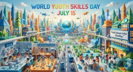 Happy World Youth Skills Day 2026 Banner - Free World Youth Skills Day 2026 Banner Download