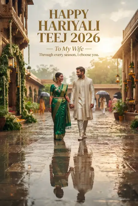 hariyali teej 2026 poster design - Happy Hariyali Teej 2026