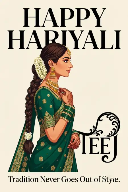 hariyali teej 2026 whatsapp status images - Happy Hariyali Teej 2026