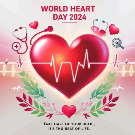 heart health awareness png for world heart day 2024