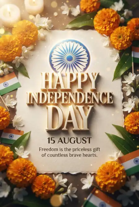 Heart Touching Independence Day Wishes 2026 - Free Indian Independence Day Wishes 2026 Download