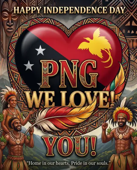 heart touching papua new guinea independence day wishes 2026 - Papua New Guinea Independence Day 2026