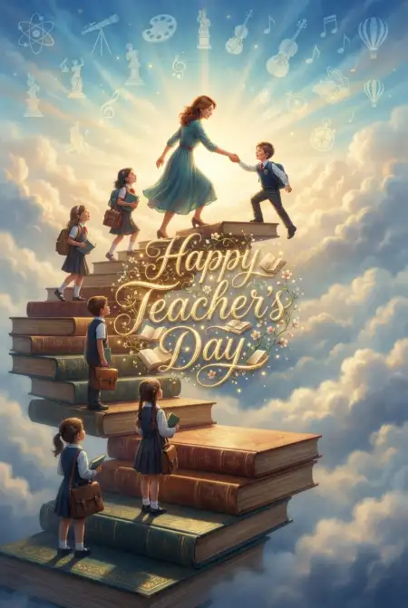 Free Heart Touching Teachers Day Cards Image Download