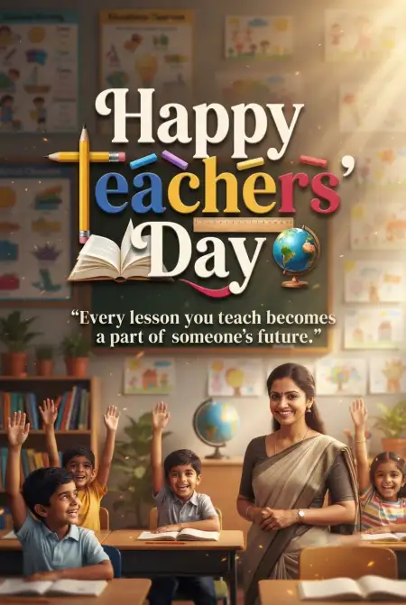 Heart Touching Teachers Day India 2026 Wishes - Free Teachers Day India 2026 Download
