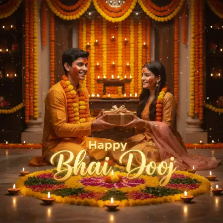 Heartfelt Happy Bhai Dooj 2025 Wishes With Love - Free Happy Bhai Dooj 2025 Wishes Download