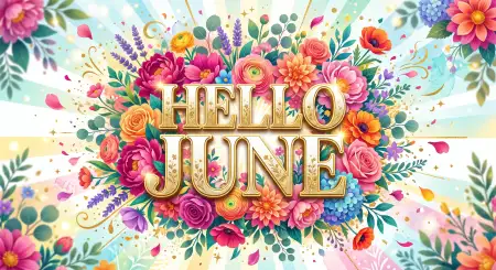 Hello June Happy Month Celebration - Free Hello June Download