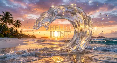 Hello June Social Media Banner Design - Free Hello June Download