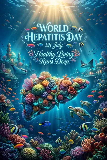 Hepatitis B Awareness Campaign Poster - Free World Hepatitis Day 2026 Download