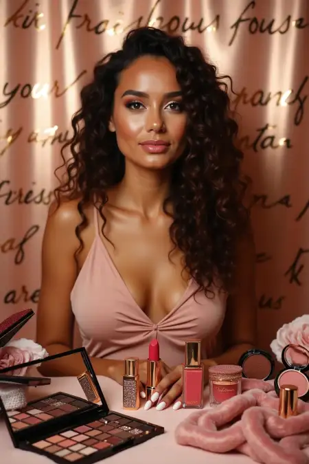 High-end Makeup Background For Ads - Free Related Makeup Background Image