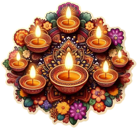 high-quality diwali diya png images for print