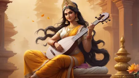 High-quality Saraswati Puja Images 4k - Free Photo Download