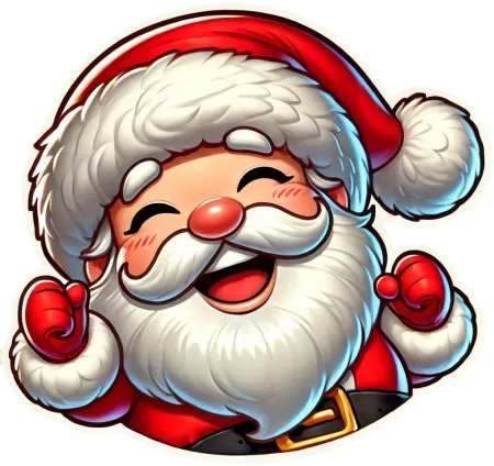 high-quality smiling santa claus png images