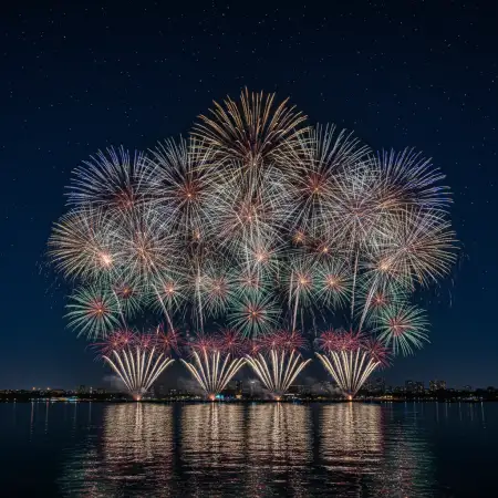 Free High Resolution New Year Fireworks Background Background Download