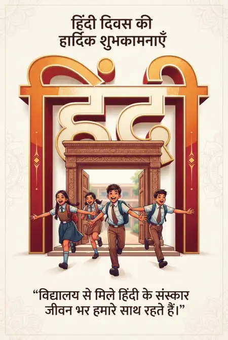 hindi diwas 2026 hd images with wishes - Happy Hindi Diwas Wishes 2026