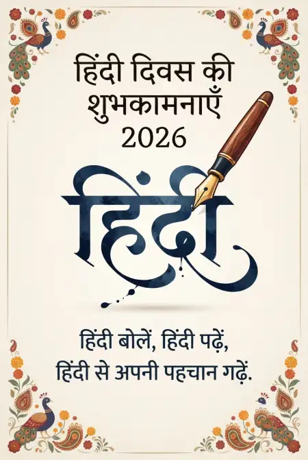 hindi diwas 2026 wishes - Happy Hindi Diwas Wishes 2026