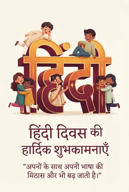 hindi diwas wishes for family 2026