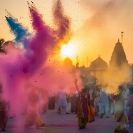 Free Holi Background With Cultural Patterns Background Image Download